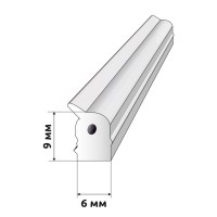 Уплотнительная резина на крышку 6×9 мм